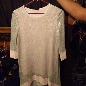 Mizalle Shimmer dress shirt with lining